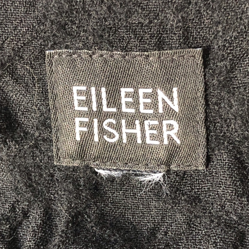 Eileen Fisher Black Textured Women's Jacket - Picture 8 of 8